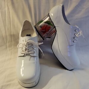 Pleaser Funtasma Floating Fish Heels Pf Oxford Lace Up Size M